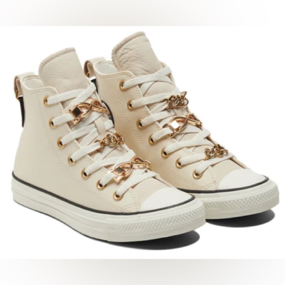 Converse Cream Sneakers High-Top Canvas - Picture 5 of 5